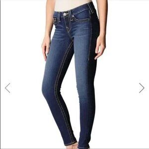 TRUE RELIGION Serena DARK WASH LOW WAIST SKINNY JEANS STYLE WCJN6CR8